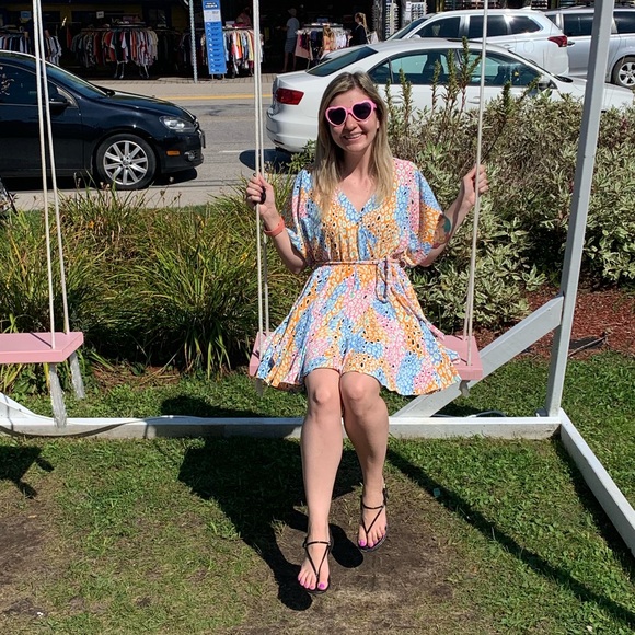 Multi colour swing dress - Picture 6 of 7